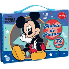 Maleta Para Pintura Licenciada Mickey Completa 72 Itens Sort
