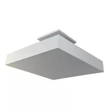 Luminária Plafon Pendente Luz Indireta P/ 4 Lâmp 35x35 Br