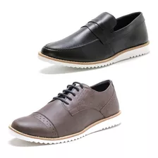 Combo 2 Sapato Oxford Masculino Casual Form's Original