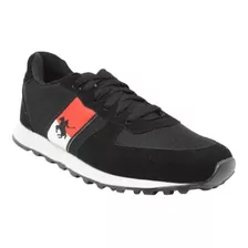 Zapatillas Polo Calzado Urbano Hombre Comoda Tela Art 180