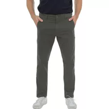 Calcas Sarja Masculina Chino Com Elastano Slim Reta Premium.