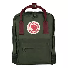 Mochila Fjallraven Kanken Mini 7 L Armany Green Ox Red