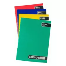 Cuaderno College 80 Hojas 5mm 10 Unidades Ross Color Suritido