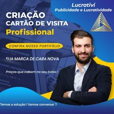 Criação Criar Arte Cartão De Visita Profissional