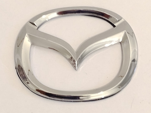 Emblema Frontal Genrico Mazda Cromado 12cm X 9.5 Cm Foto 2