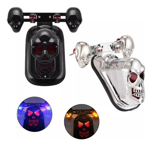 Calavera De Luz De Freno Led Decorativa Personalizada Para M Foto 3