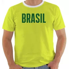 Camiseta Camisa Lc 8546 Brasil Futebol Coracao Seleção Copa