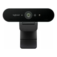 Webcam Ultra Hd 4k Pro Com Microfone Embutido Brio Logitech Cor Preto