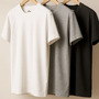 Kit 3 Camisetas Algodão Dia Dia Sandrini Básica Conforto