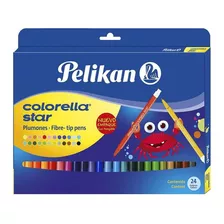 Plumones Pelikan X 24 Colorella Star