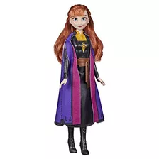Disney Frozen 2 Frozen Shimmer Anna Fashion Doll, Falda, Zap