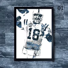 Quadro Do Jogador Peyton Manning( A4 )