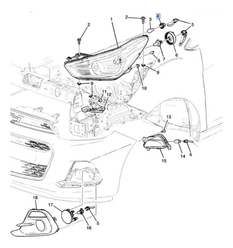 Socket Foco Direccionales Chevrolet Spark 1.2l 2013 Tm Foto 5