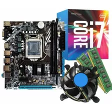 Kit Placa Mãe + Intel Core I7 4º 1150 Ram 16gb Ddr3 + Cooler