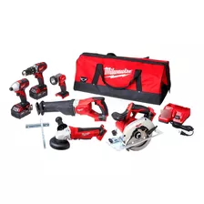 Milwaukee -26 M18, Kit Combo De 6 Herramientas De Ion De Li.