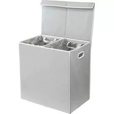 Simplehouseware Double Laundry Hamper With Lid And Removable