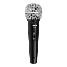 Microfone Shure Sv100-w Dinâmico Cardióide Preto/prateado