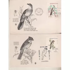 2 Tarjetas 1º Dia De Emision - Aves Argentinas - Año 1962 