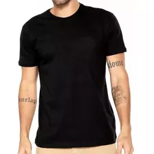 Kit 4 Camiseta Masculina Algodão Básica Camisa Atacado Lisa