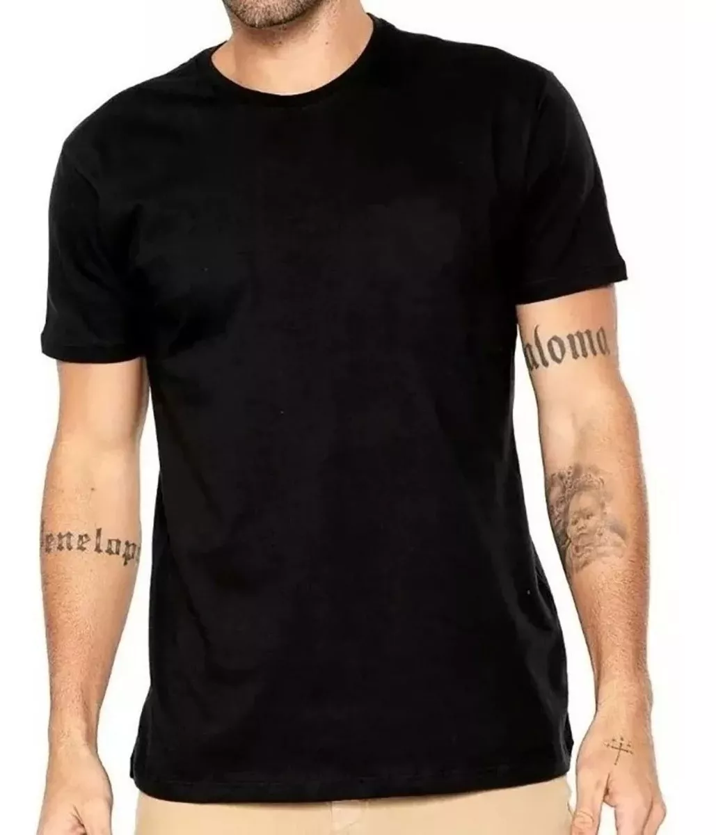 Camiseta Masculina Algodão Básica Camisa Atacado 30.1  Lisa