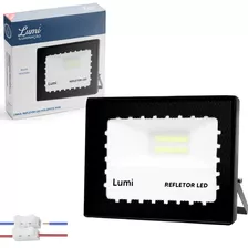 Kit 4 Refletor Led Holofote Mini 30w Bivolt Prova D'água Cor Da Luz Branco Frio Lumi