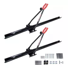 Kit 2 Calhas Transporte Bike Rack Transbike Teto De Carro