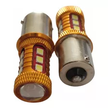 Par Ampolletas Led Reversa- Ba15s - Lupa Super Brillo 6w