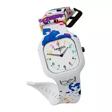 Relógio Bewatch Estampado Arte Splash Troca Pulseira