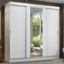 Guarda-roupa Casal Reno Madesa 3 Portas De Correr Esp Branco 1095h91e