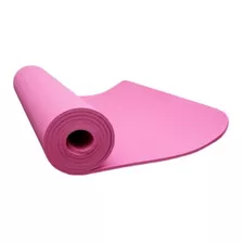 Tapete Dupla Face Para Yoga Em Polyester 183x61 Rosa