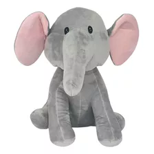 Pelúcia Elefante Cks Toys 30cm Antialérgica Bebês +2 Meses