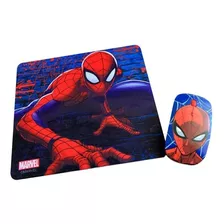 Kit Mouse Inalámbrico Y Mouse Pad Spider Man 2