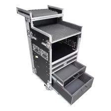 Case Rack 6u + Note + 2 Bases + 2 Gavetas Pé Dobravel