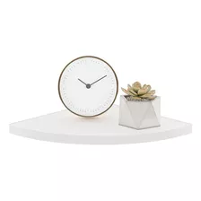 Prateleira De Canto Mdf 29cm Sala Decoração Casa Cor Branco