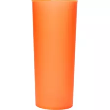 Kit 300 Copos Ecológicos Long Drink 350ml - Novidade! Cor Laranja