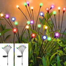 8 Luces Solar Lampara Jardin Luz De Luciérnaga Led 2 Piece