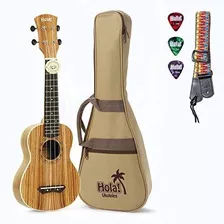 Hola! Música Hm-121zw + Paquete De Ukelele Soprano De Lujo C