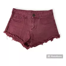 Short Ossira Color Bordó Talle S