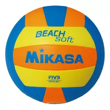 Pelota Mikasa Beach Volley Voley Cuerina Oficial Color Nar-ama-azu (beach Soft
