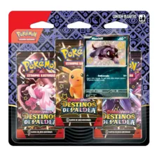 Blister Triplo Pokémon Ev 4.5 Destinos Paldea Tcg Copag