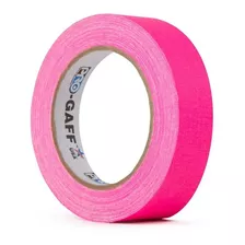 Fita Gaffer Tape Pro Gaff Rosa Fluorescente 2,5cm X 50 Mts