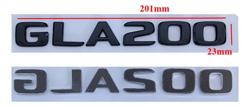 3d Abs Cromo Negro Coche Maletero Trasero Emblema Insignia Foto 2