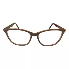 Armação Óculos Fit 2403 C25 Acetato Marrom Nude Feminino