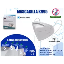 Cubre Bocas Kn95 Resistente Al Agua