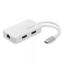 Edimax Hub Usb Usb-c Con 3 Puertos Usb 3.0 Y Adaptador Lan G