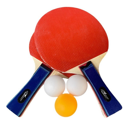 Kit 2 Raquete Tênis Mesa Emborrachada Ping Pong Profissional