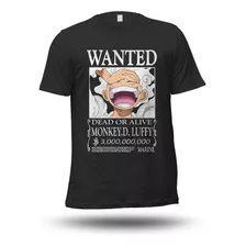 Playera Anime One Piece Wanted Luffy Monkey Gear 5 Dios Sol