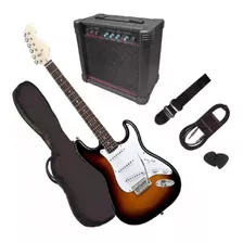 Gran Pack Guitarra Electrica Con Amplificador Y Accesorios