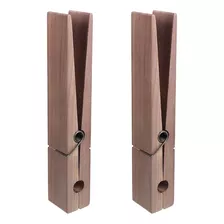 2 Pinzas Gigantes De Madera Para Ropa De 12 Pulgadas,