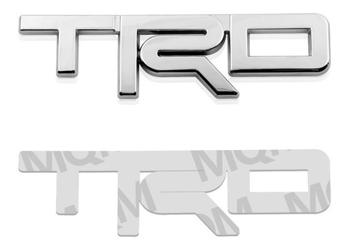 Emblema Trd Cromo Toyota Tacoma Tundra Rav-4 Corolla 4runner Foto 2